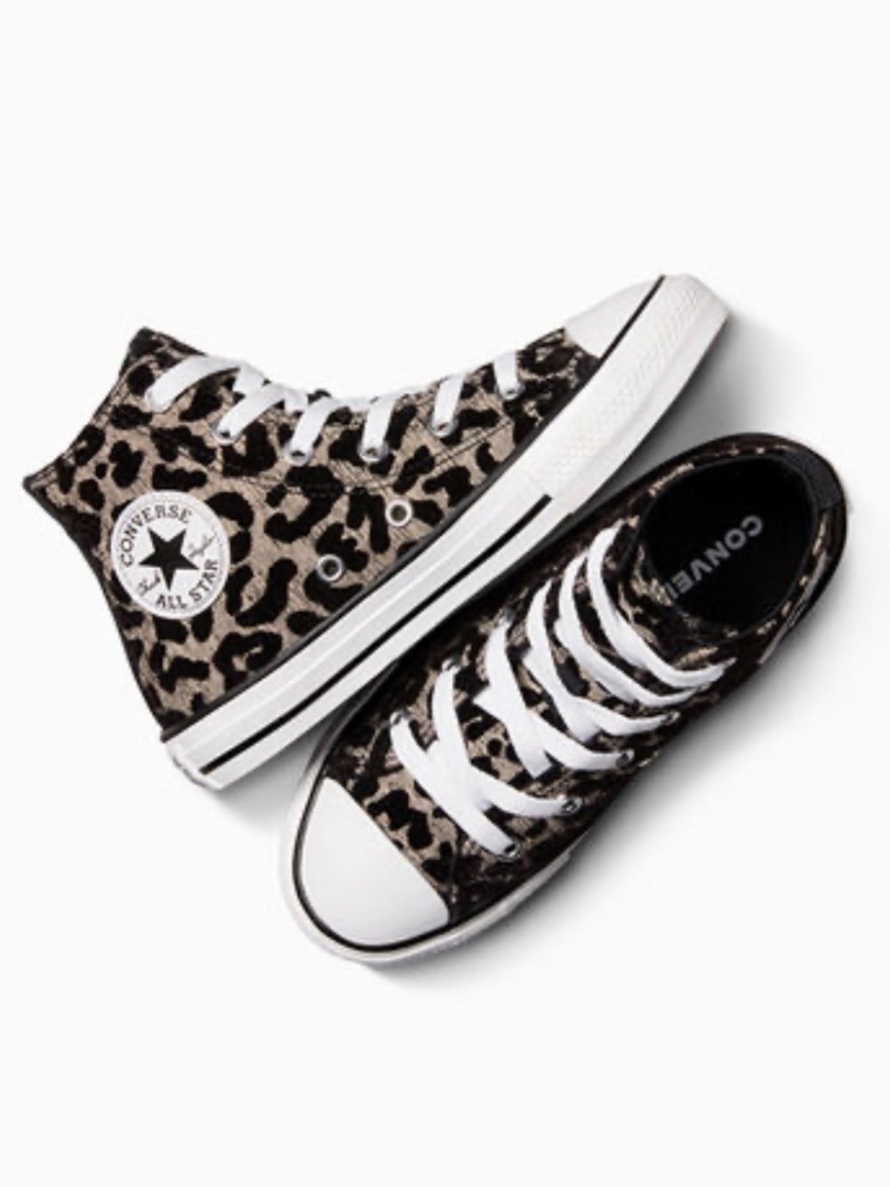 Chuck Taylor All Star Leopard Little Kids High Top Shoes / Sneakers size 2